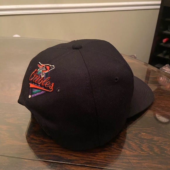 VTG 90s Baltimore Orioles Signatures Wool MLB Snapback Hat Cap OSFA (Green UV) - Picture 3 of 7